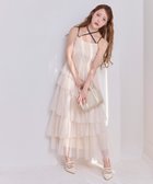 【ナイスクラップ/NICE CLAUP】の【WEB限定リバイバル】ティアードチュールワンピース アイボリー|ID: prp329100004802596 ipo3291000000035161209