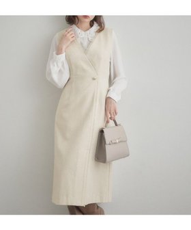 【クチュール ブローチ/Couture Brooch】のフリンジツイードジャンスカ 人気、トレンドファッション・服の通販 founy(ファニー) ファッション Fashion レディースファッション Fashion for Women おすすめ Recommended / Our Picks インナー Innerwear スマート Smart, Elegant ツイード Twill, Twill Weave ポケット Pocket, Pocket Detail ラップ Wrap, Wrap Design |ID:prp329100004802602