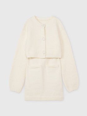 【エイミーイストワール/eimy istoire】のロゴ釦ニットセットワンピース 人気、トレンドファッション・服の通販 founy(ファニー) ファッション Fashion レディースファッション Fashion for Women ワンピース Dresses カーディガン Cardigan, Knitwear クラシカル Classical, Vintage-Inspired ショート Short, Short Length セットアップ Set-Up, Coordinated Outfit デニム Denim, Jeans Material フェミニン Feminine, Girly A/W・秋冬 Autumn/Winter 再入荷 Restock / Back in Stock おすすめ Recommended / Our Picks エレガント 上品 Elegant |ID:prp329100004802657