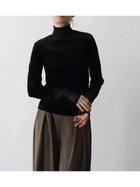 【ラシュッド/LASUD】のチュール切替タートルベロアトップス 人気、トレンドファッション・服の通販 founy(ファニー) ファッション Fashion レディースファッション Fashion for Women トップス・カットソー Cut & Sew Tops ベロアトップス Velour Tops / Velvet-Look Items クラシカル Classical, Vintage-Inspired 切替 Switching, Contrast Panel シアー Sheer, See-Through スマート Smart, Elegant チュール Tulip, Tulip Motif ドッキング Docking, Mixed Material ベロア Velour, Soft Velvet リュクス Luxury, Elegant, High-End, Chic A/W・秋冬 Autumn/Winter エレガント 上品 Elegant thumbnail ブラック|ID: prp329100004802687 ipo3291000000034844937