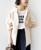 【シップス フォー ウィメン/SHIPS】の【WEB限定】 手洗い可能 ダンボール ダブルジップ フーディー 1 ナチュラル|ID: prp329100004802895 ipo3291000000034846775