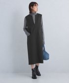 【ユナイテッドアローズ/UNITED ARROWS】のsize SHORTあり カルゼ キーネック ジャンパースカート 人気、トレンドファッション・服の通販 founy(ファニー) ファッション Fashion レディースファッション Fashion for Women スカート Skirts インナー Innerwear 秋 Autumn ショート Short, Short Length ストレート Straight, Straight Cut フロント Front, Front Design ポケット Pocket, Pocket Detail ロング Long, Long-Length 冬 Winter / This Winter アウトレット Outlet / Clearance ビジネス 仕事 通勤 Business / Work / Commuting thumbnail DK.GRAY|ID: prp329100004802902 ipo3291000000034846807