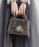 【ランダ/RANDA】の2WAY モノグラムショルダーファーバッグ GRAY|ID: prp329100004802944 ipo3291000000034847077