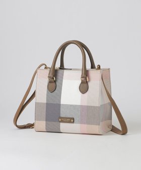 【ブルーレーベル クレストブリッジ/BLUE LABEL CRESTBRIDGE】のクレストブリッジチェックキャンバススクエアミニトート 人気、トレンドファッション・服の通販 founy(ファニー) ファッション Fashion レディースファッション Fashion for Women バッグ Bags キャンバス Canvas, Canvas Fabric ショルダー Shoulder, Shoulder Strap スクエア Square, Square Shape 人気 Popular, Best Seller |ID:prp329100004802949