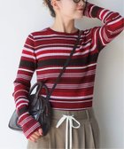 【スピック&スパン/Spick & Span】の《手洗い可》マルチボーダークルーネックニット 人気、トレンドファッション・服の通販 founy(ファニー) ファッション Fashion レディースファッション Fashion for Women トップス・カットソー Cut & Sew Tops ニット Knit Tops & Sweaters スマート Smart, Elegant トレンド Trend, Trending Now フィット Fit, Slim Fit ベーシック Basic, Essential ボーダー Border, Stripe ワイドリブ Wide Rib, Wide Ribbed Knit thumbnail ボルドーベース|ID: prp329100004802951 ipo3291000000034847103