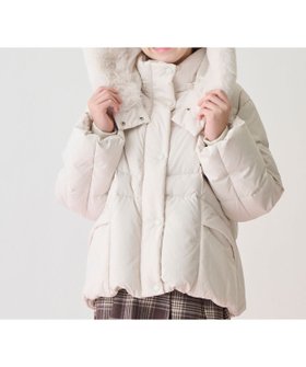 【ナルミヤ オンライン/NARUMIYA ONELINE / KIDS】の【撥水】暖かファーフーディリサイクルダウンブルゾン 人気、トレンドファッション・服の通販 founy(ファニー) ファッション Fashion キッズファッション Fashion for Kids ダウン Down, Puffer フェイクファー Faux Fur, Imitation Fur ブルゾン Blouson, Bomber Jacket ポケット Pocket, Pocket Detail ミドル Middle Length, Mid Height |ID:prp329100004803014