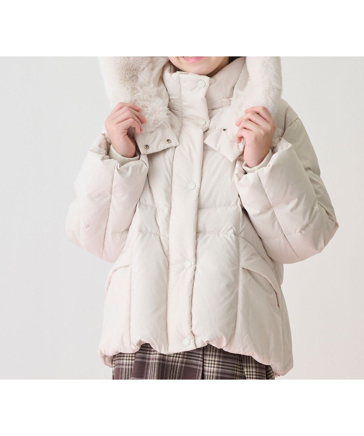 【ナルミヤ オンライン/NARUMIYA ONELINE / KIDS】の【撥水】暖かファーフーディリサイクルダウンブルゾン 人気、トレンドファッション・服の通販 founy(ファニー) ファッション Fashion キッズファッション Fashion for Kids ダウン Down, Puffer フェイクファー Faux Fur, Imitation Fur ブルゾン Blouson, Bomber Jacket ポケット Pocket, Pocket Detail ミドル Middle Length, Mid Height other-1|ID: prp329100004803014 ipo3291000000034847480