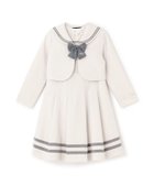 【ナルミヤ オンライン/NARUMIYA ONELINE / KIDS】のセーラーカラーアンサンブル ワンピースセット 人気、トレンドファッション・服の通販 founy(ファニー) ファッション Fashion キッズファッション Fashion for Kids ワンピース Dresses アンサンブル Ensemble Set ジャケット Jacket, Outerwear スリット Slit, Slit Detail ポケット Pocket, Pocket Detail thumbnail アイボリー|ID: prp329100004803019 ipo3291000000034847505