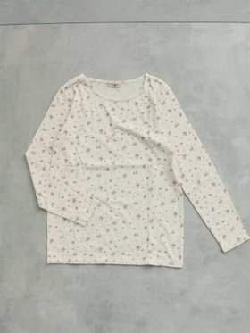 【サマンサモスモス/Samansa Mos2】の【吸湿発熱】ベア天花柄クルーネック 人気、トレンドファッション・服の通販 founy(ファニー) ファッション Fashion レディースファッション Fashion for Women おすすめ Recommended / Our Picks シンプル Simple, Minimal フィット Fit, Slim Fit |ID:prp329100004803079