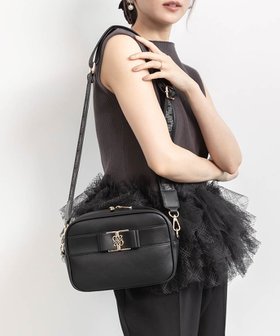 【ランダ/RANDA】の2WAY モノグラムリボンショルダーバッグ 人気、トレンドファッション・服の通販 founy(ファニー) ファッション Fashion レディースファッション Fashion for Women バッグ Bags コンパクト Compact, Small Size ショルダー Shoulder, Shoulder Strap ダブル Double, Double-Breasted ハンカチ Handkerchief, Hanky フロント Front, Front Design ポケット Pocket, Pocket Detail ポーチ Pouch, Small Case リップ Lip, Lip Motif リボン Ribbon, Bow エレガント 上品 Elegant 財布 Wallet, Purse |ID:prp329100004803118