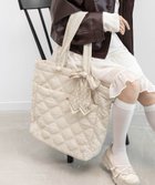 【ランダ/RANDA】の【A4対応】2WAY リボンキルティングトートバッグ IVORY|ID: prp329100004803154 ipo3291000000034848342