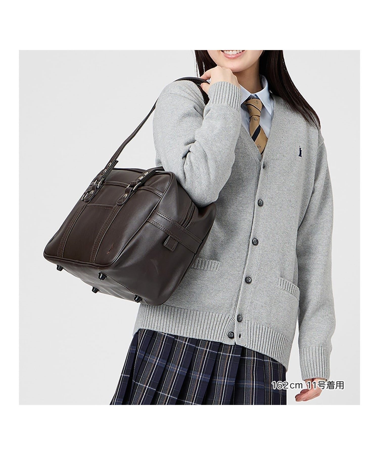 【その他のブランド/Other】の合皮 バッグ スクール 中学生 高校生 スクバ 通学 鞄 スクール インテリア・キッズ・メンズ・レディースファッション・服の通販 founy(ファニー) 　ファッション　Fashion　メンズファッション　Fashion for Men　バッグ　Bags　ダブル　Double, Double-Breasted　ポケット　Pocket, Pocket Detail　メッシュ　Mesh, Net Fabric　おすすめ　Recommended / Our Picks　ブラック×ブラック|ID: prp329100004803170 ipo3291000000035915479