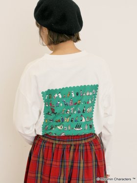 【サマンサモスモス/Samansa Mos2】の【MOOMIN*Samansa Mos2】ALL STARロングTシャツ 人気、トレンドファッション・服の通販 founy(ファニー) ファッション Fashion レディースファッション Fashion for Women トップス・カットソー Cut & Sew Tops シャツ・ブラウス・オフィスカジュアル Elegant Blouses & Button-Ups ロングTシャツ・Tシャツ Longline T-Shirts & Tees ロング Long, Long-Length |ID:prp329100004803199