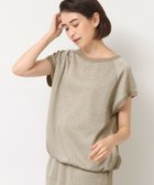 【デッサン/Dessin】の【セットアップ可・洗える】ラメ裏毛トップス ライトベージュ|ID: prp329100004803234 ipo3291000000034848799