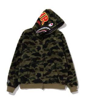 【ア ベイシング エイプ/A BATHING APE】の1ST CAMO 2ND SHARK BOA HOODIE JACKET 人気、トレンドファッション・服の通販 founy(ファニー) ファッション Fashion レディースファッション Fashion for Women アウター Coat / Outerwear Collection レディースジャケット・軽アウター Jackets コレクション Collection, Seasonal Line モチーフ Motif, Design Theme |ID:prp329100004803237