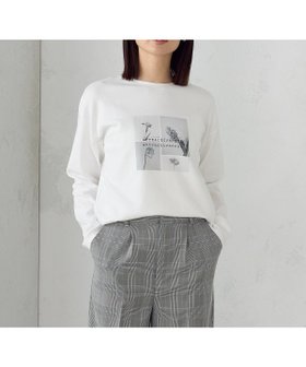 【コムサイズム/COMME CA ISM】のフラワープリント Tシャツ(長袖) 人気、トレンドファッション・服の通販 founy(ファニー) ファッション Fashion レディースファッション Fashion for Women トップス・カットソー Cut & Sew Tops シャツ・ブラウス・オフィスカジュアル Elegant Blouses & Button-Ups ロングTシャツ・Tシャツ Longline T-Shirts & Tees 花柄・フラワープリント・モチーフ Floral Prints & Motifs / Flower Pattern Tops 春 Spring ショルダー Shoulder, Shoulder Strap タンブラー Tumbler, Travel Mug ダブル Double, Double-Breasted ドロップ Drop Shoulder, Dropped Style 長袖 Long Sleeve, Full Sleeve バランス Balance, Style Balance フラワー Flower, Floral プリント Print, Printed Pattern |ID:prp329100004803250