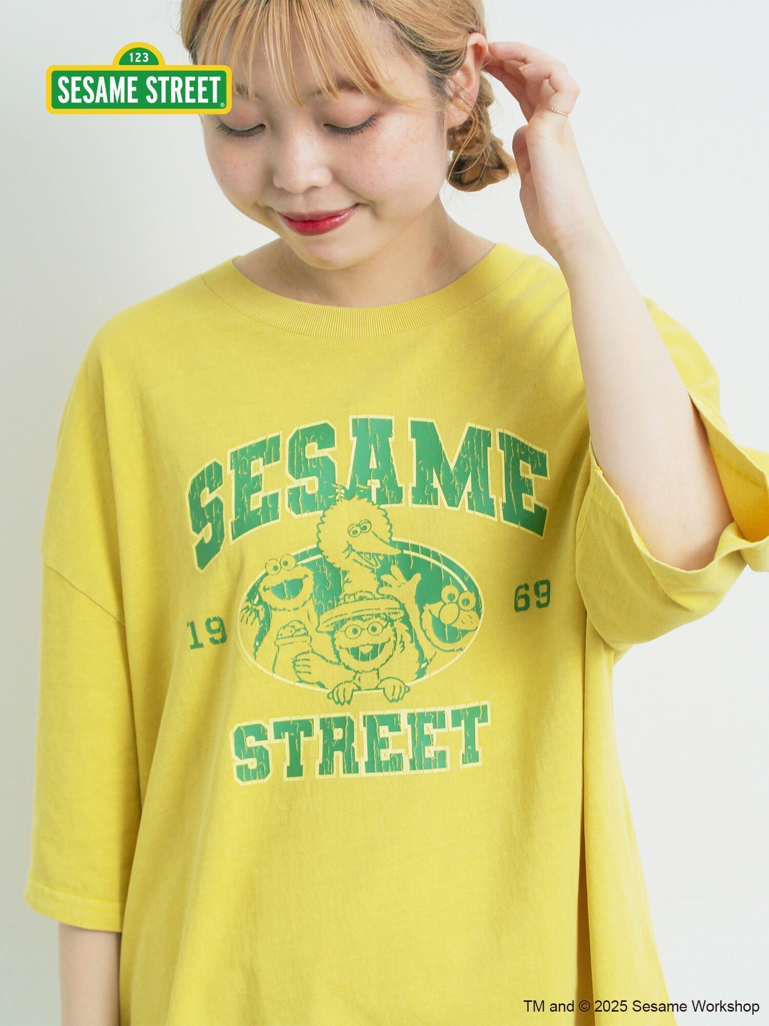 【サマンサモスモス/Samansa Mos2】の【SESAME STREET meets SM2】プリントアソートTシャツ インテリア・キッズ・メンズ・レディースファッション・服の通販 founy(ファニー) 　ファッション　Fashion　レディースファッション　Fashion for Women　トップス・カットソー　Cut & Sew Tops　シャツ・ブラウス・オフィスカジュアル　Elegant Blouses & Button-Ups　ロングTシャツ・Tシャツ　Longline T-Shirts & Tees　イエロー|ID: prp329100004803306 ipo3291000000034849304
