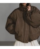 【ローリーズファーム/LOWRYS FARM】のチェックモンスターショートコート ブラウン|ID: prp329100004803379 ipo3291000000035169074