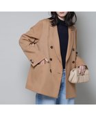 【ナノ ユニバース/nano universe】のストレッチサージダブルジャケット(セットアップ可) ベージュ|ID:prp329100004803386