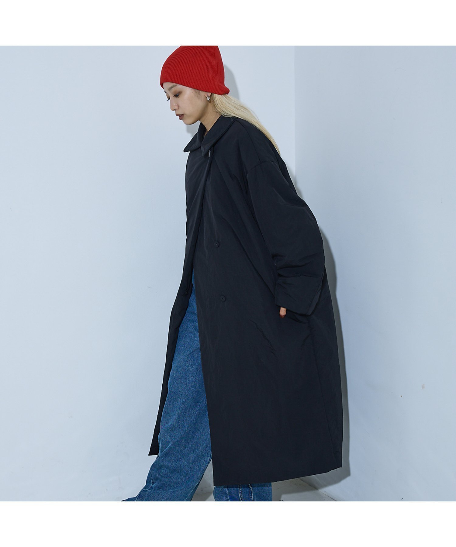 【ノミネ/NOMINE】の3WAYカラー中綿ロングコート インテリア・キッズ・メンズ・レディースファッション・服の通販 founy(ファニー) 　ファッション　Fashion　レディースファッション　Fashion for Women　アウター　Coat / Outerwear Collection　コート・ロングコート・ピーコート　Long Coats, Peacoats & More　スタンド　Stand Collar, Upright Stand　ダウン　Down, Puffer　パターン　Pattern, Design Print　防寒　Cold Protection, Winter-Ready　ロング　Long, Long-Length　冬　Winter / This Winter　再入荷　Restock / Back in Stock　おすすめ　Recommended / Our Picks　エレガント 上品　Elegant　ブラック|ID: prp329100004803438 ipo3291000000036217816