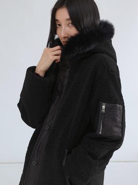 【ラシュッド/LASUD】のファーフーデッドボアコート 人気、トレンドファッション・服の通販 founy(ファニー) ファッション Fashion レディースファッション Fashion for Women アウター Coat / Outerwear Collection コート・ロングコート・ピーコート Long Coats, Peacoats & More インナー Innerwear ミリタリー Military, Army Style 防寒 Cold Protection, Winter-Ready |ID:prp329100004803439