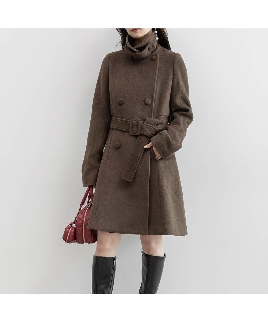 【ランダ/RANDA】の2WAY ミドル丈フレアコート インテリア・キッズ・メンズ・レディースファッション・服の通販 founy(ファニー) ファッション Fashion レディースファッション Fashion for Women アウター Coat / Outerwear Collection コート・ロングコート・ピーコート Long Coats, Peacoats & More おすすめ Recommended / Our Picks シンプル Simple, Minimal フィット Fit, Slim Fit フレア Flare, Flared ミドル Middle Length, Mid Height ロング Long, Long-Length 冬 Winter / This Winter BROWN|ID: prp329100004803512 ipo3291000000034850920