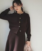【ナチュラル ビューティー ベーシック/NATURAL BEAUTY BASIC】のダブルフェイスニットセットアップ ダークブラウン1|ID: prp329100004803553 ipo3291000000035188697
