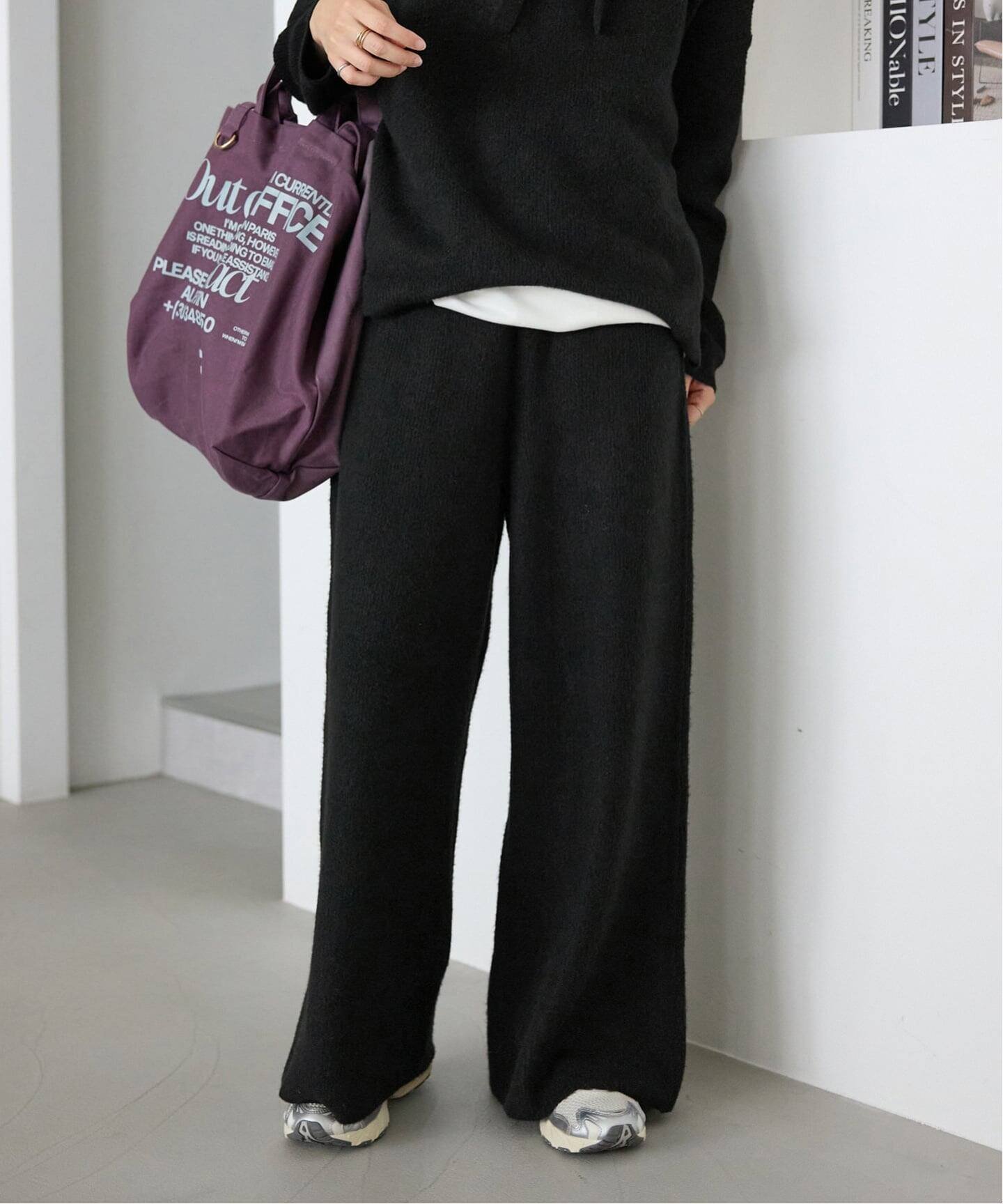 【スローブ イエナ/SLOBE IENA】の《セットアップ対応可》エアリーワイドシルエットニットパンツ インテリア・キッズ・メンズ・レディースファッション・服の通販 founy(ファニー) ファッション Fashion レディースファッション Fashion for Women セットアップ Matching Sets レディースパンツ・ボトムス Pants & Trousers / Bottoms 2025年 2025 2025-2026秋冬・A/W Autumn/Winter 2025–26 AW25–26 おすすめ Recommended / Our Picks セットアップ Set-Up, Coordinated Outfit マニッシュ Mannish, Boyish リラックス Relax, Relaxed Fit ルーズ Loose, Oversized ワイド Wide, Wide Fit ブラック|ID: prp329100004803577 ipo3291000000034851342