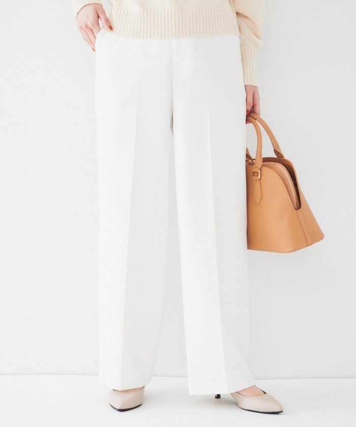 【アンタイトル/UNTITLED】の【後ろウエストゴム/きれいめ】ストレッチ ワイドパンツ インテリア・キッズ・メンズ・レディースファッション・服の通販 founy(ファニー) https://founy.com/ ファッション Fashion レディースファッション Fashion for Women パンツ Pants & Trousers おすすめ Recommended / Our Picks コンパクト Compact, Small Size ストレッチ Stretch, Stretchy Fabric スマート Smart, Elegant センター Center, Center Line ベーシック Basic, Essential ポケット Pocket, Pocket Detail ワイド Wide, Wide Fit 定番 Standard, Basic Item 春 Spring |ID: prp329100004803595 ipo3291000000035046603