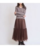 【ノエラ/Noela】のグラデイレヘムチュールスカート チャ|ID: prp329100004803604 ipo3291000000035187918