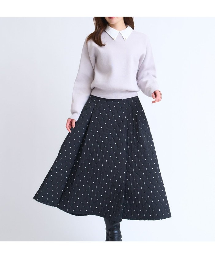 【ノエラ/Noela】のキルティングドットスカート インテリア・キッズ・メンズ・レディースファッション・服の通販 founy(ファニー) https://founy.com/ ファッション Fashion レディースファッション Fashion for Women スカート Skirts キルティング Quilted, Quilting スウェット / スエット Sweatshirt, Sweatwear スクエア Square, Square Shape ドット Polka Dot, Dot Pattern フェミニン Feminine, Girly フレア Flare, Flared ポケット Pocket, Pocket Detail |ID: prp329100004803607 ipo3291000000034851514