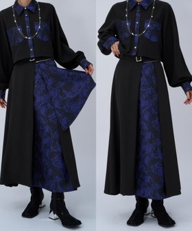 【ハレ/HARE】のアートジャガード2WAYスカート 人気、トレンドファッション・服の通販 founy(ファニー) ファッション Fashion レディースファッション Fashion for Women スカート Skirts おすすめ Recommended / Our Picks ウェーブ Wavy Pattern ショート Short, Short Length シンプル Simple, Minimal ストレート Straight, Straight Cut ティアードスカート Tiered Skirt, Flounced Skirt フィット Fit, Slim Fit フェミニン Feminine, Girly フレア Flare, Flared マフラー Scarf, Muffler ロング Long, Long-Length エレガント 上品 Elegant |ID:prp329100004803648