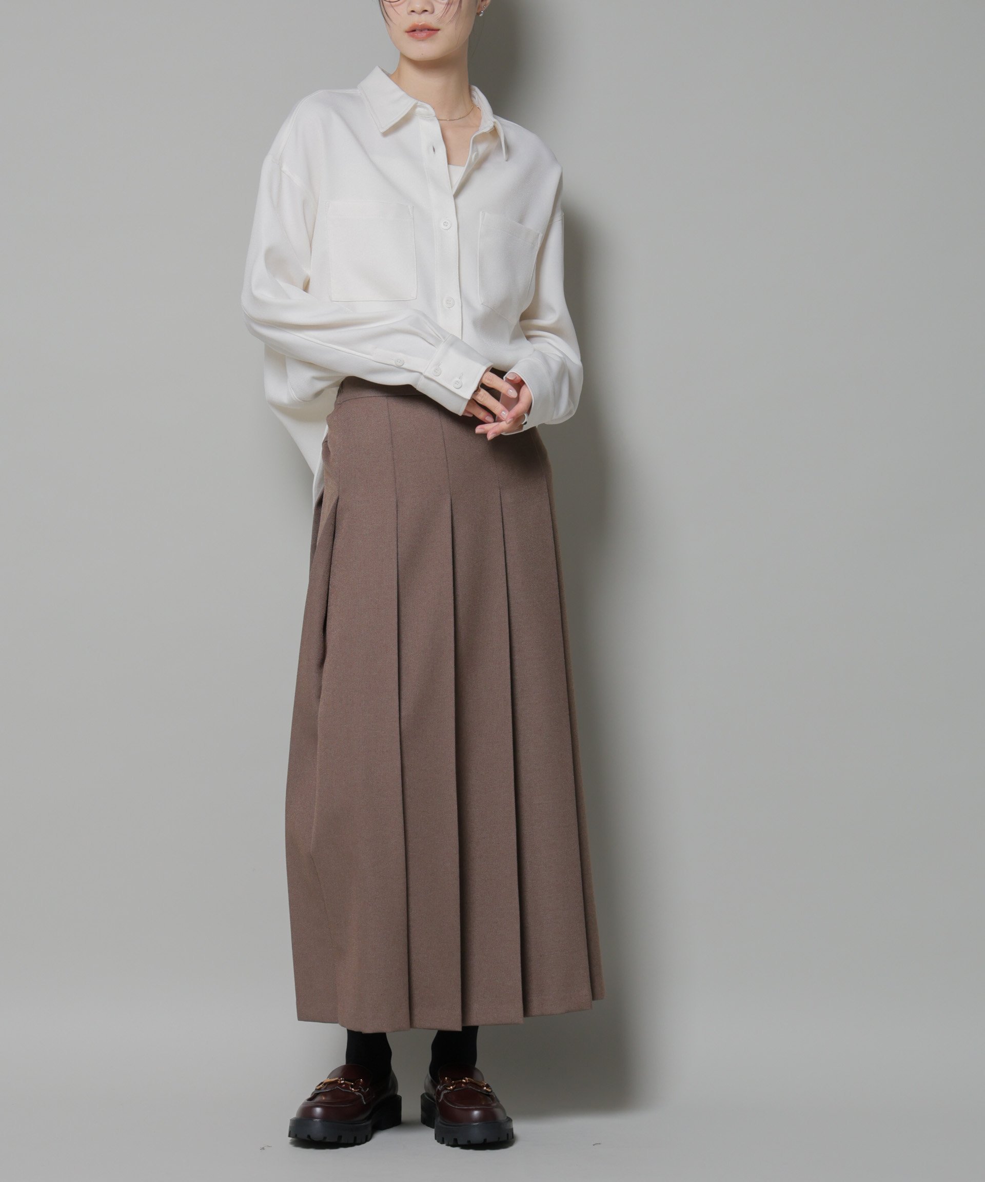 【ナノ ユニバース/nano universe】のワイドプリーツロングスカート 人気、トレンドファッション・服の通販 founy(ファニー) ファッション Fashion レディースファッション Fashion for Women スカート Skirts ロングスカート Long Skirts / Maxi & Midi Skirts ウォッシャブル Machine Washable ダウン Down, Puffer ファブリック Fabric, Textile プリーツ Pleats, Pleated ベーシック Basic, Essential リブニット Rib Knit, Ribbed Knit アウトレット Outlet / Clearance 2025年 2025 2025-2026秋冬・A/W Autumn/Winter 2025–26 AW25–26 other-1|ID: prp329100004803677 ipo3291000000034851932