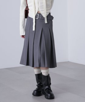 【フリーズマート/FREE'S MART】のタックプリーツミディスカート 人気、トレンドファッション・服の通販 founy(ファニー) ファッション Fashion レディースファッション Fashion for Women スカート Skirts おすすめ Recommended / Our Picks シルバー Silver, Metallic Silver スウェット / スエット Sweatshirt, Sweatwear ソックス Socks, Hosiery ツイル Twist, Twisted Detail トレンド Trend, Trending Now バランス Balance, Style Balance プリーツ Pleats, Pleated |ID:prp329100004803732