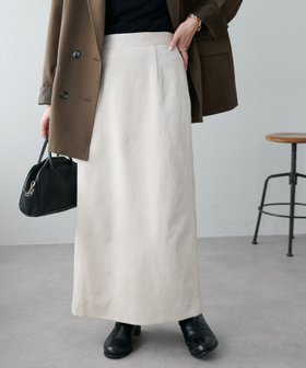 【ディスコート/Discoat】のキレイメコーデュロイスカート 人気、トレンドファッション・服の通販 founy(ファニー) ファッション Fashion レディースファッション Fashion for Women スカート Skirts コーデュロイ Corduroy, Cord Fabric スリット Slit, Slit Detail フロント Front, Front Design |ID:prp329100004803735