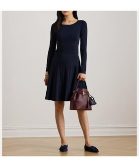 【ラルフローレン/RALPH LAUREN】 プリーテッド フィット フレア ボートネック ドレス人気、トレンドファッション・服の通販 founy(ファニー) ファッション Fashion レディースファッション Fashion for Women ワンピース Dresses フォーマル・パーティードレス・結婚式用ドレス Elegant & Casual Dresses スリム Slim, Slim Fit ドレス Dress, One-Piece フィット Fit, Slim Fit フレア Flare, Flared リブニット Rib Knit, Ribbed Knit 長袖 Long Sleeve, Full Sleeve |ID:prp329100004803750