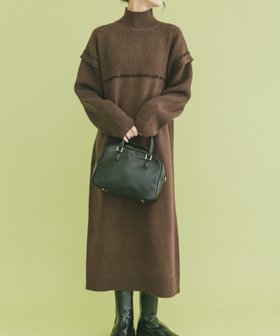 【アイテムズアーバンリサーチ/ITEMS URBAN RESEARCH】のハイネックステッチニットワンピース 人気、トレンドファッション・服の通販 founy(ファニー) ファッション Fashion レディースファッション Fashion for Women ワンピース Dresses ニットワンピース Knit Dresses 2025年 2025 2025-2026秋冬・A/W Autumn/Winter 2025–26 AW25–26 冬 Winter / This Winter アクセサリー Fashion Accessories シンプル Simple, Minimal ハイネック High Neck, Mock Neck エレガント 上品 Elegant A/W・秋冬 Autumn/Winter |ID:prp329100004803753