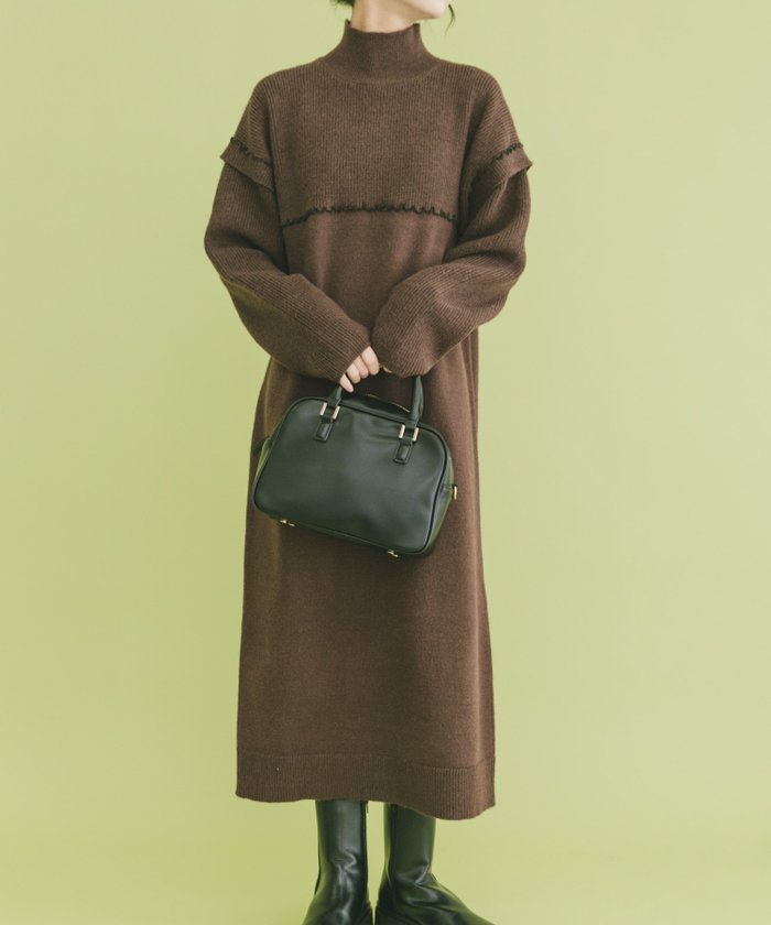 【アイテムズアーバンリサーチ/ITEMS URBAN RESEARCH】のハイネックステッチニットワンピース インテリア・キッズ・メンズ・レディースファッション・服の通販 founy(ファニー) https://founy.com/ ファッション Fashion レディースファッション Fashion for Women ワンピース Dresses ニットワンピース Knit Dresses 2025年 2025 2025-2026秋冬・A/W Autumn/Winter 2025–26 AW25–26 冬 Winter / This Winter アクセサリー Fashion Accessories シンプル Simple, Minimal ハイネック High Neck, Mock Neck エレガント 上品 Elegant A/W・秋冬 Autumn/Winter |ID: prp329100004803753 ipo3291000000035075624