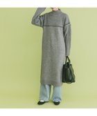 【アイテムズアーバンリサーチ/ITEMS URBAN RESEARCH】のハイネックステッチニットワンピース グレー|ID: prp329100004803753 ipo3291000000035075628