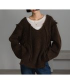 【ローリーズファーム/LOWRYS FARM】の2WAYフリンジメランジLS ブラウン58|ID: prp329100004803777 ipo3291000000035163928