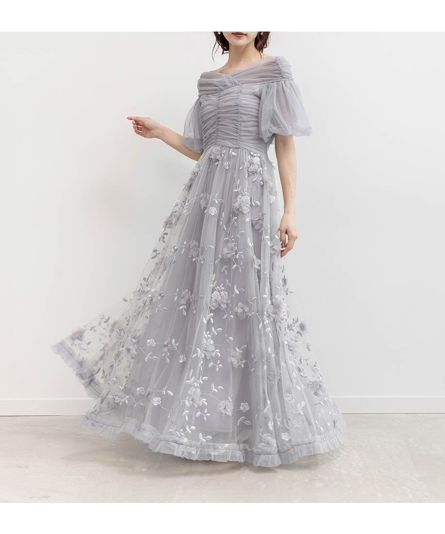 【ランダ/RANDA】の3Dフラワー刺繍オフショルワンピース 人気、トレンドファッション・服の通販 founy(ファニー) ファッション Fashion レディースファッション Fashion for Women ワンピース Dresses インナー Innerwear 切替 Switching, Contrast Panel シャーリング Shirring, Ruched ジャケット Jacket, Outerwear チュール Tulip, Tulip Motif フラワー Flower, Floral ラグジュアリー Luxury, Elegant おすすめ Recommended / Our Picks エレガント 上品 Elegant other-1|ID: prp329100004803783 ipo3291000000034852645