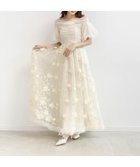 【ランダ/RANDA】の3Dフラワー刺繍オフショルワンピース CREAM|ID: prp329100004803783 ipo3291000000034852649
