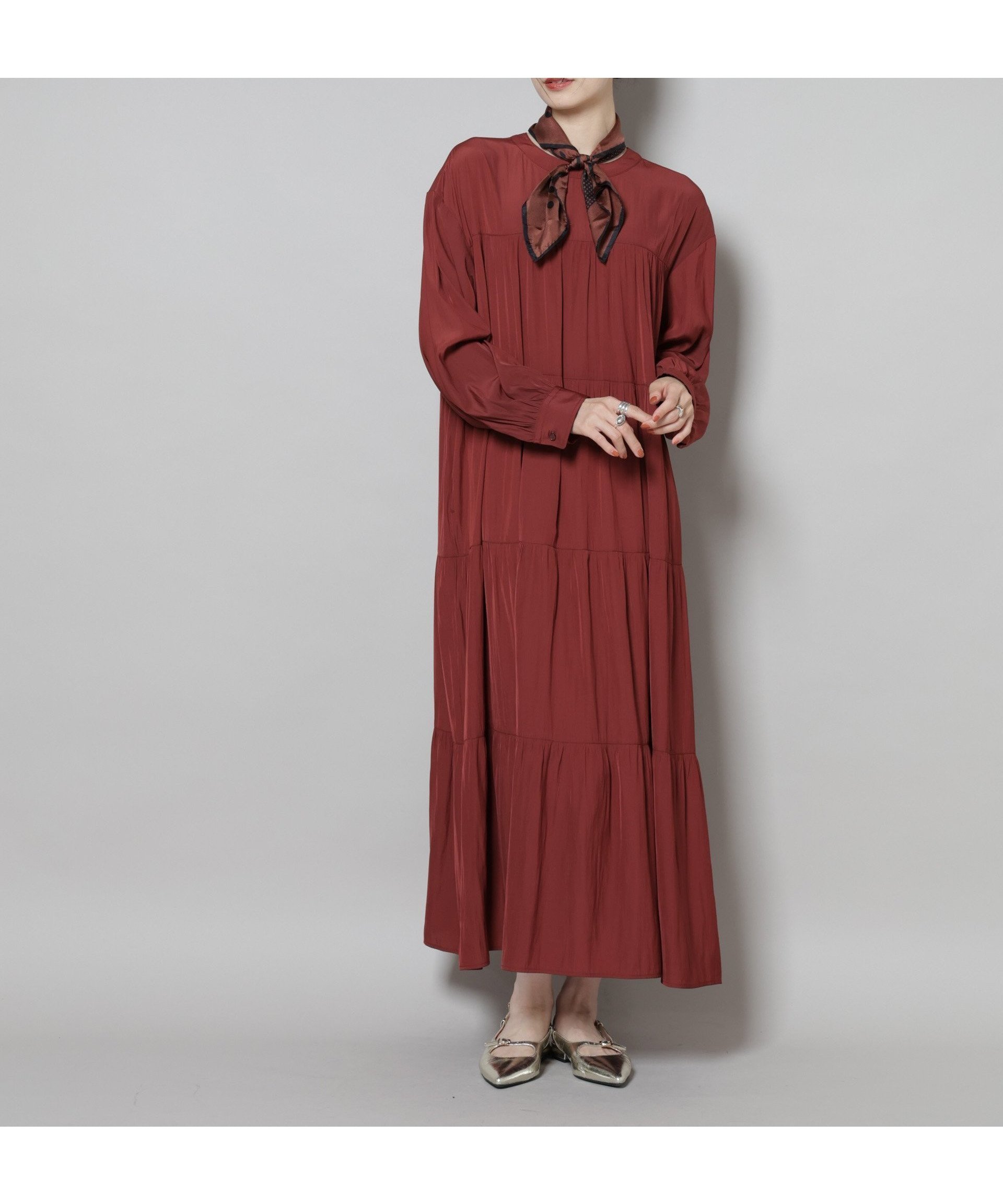 【ナノ ユニバース/nano universe】のティアードワンピース インテリア・キッズ・メンズ・レディースファッション・服の通販 founy(ファニー) ファッション Fashion レディースファッション Fashion for Women ワンピース Dresses アクセサリー Fashion Accessories ウォッシャブル Machine Washable カーディガン Cardigan, Knitwear ジャケット Jacket, Outerwear ティアードワンピース Tiered Dress, Flared Dress ドレープ Drape, Draping Fabric フェミニン Feminine, Girly ポケット Pocket, Pocket Detail マキシ Maxi, Full Length A/W・秋冬 Autumn/Winter アウトレット Outlet / Clearance エレガント 上品 Elegant 2025年 2025 2025-2026秋冬・A/W Autumn/Winter 2025–26 AW25–26 ブラウン|ID: prp329100004803832 ipo3291000000034852967