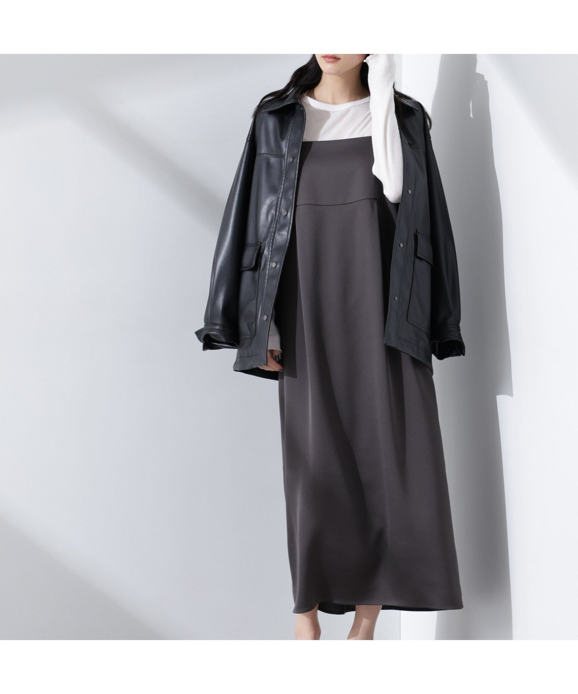 【ナノ ユニバース/nano universe】のサテンキャミワンピース インテリア・キッズ・メンズ・レディースファッション・服の通販 founy(ファニー) ファッション Fashion レディースファッション Fashion for Women ワンピース Dresses キャミソールワンピース Camisole Dresses インナー Innerwear ウォッシャブル Machine Washable 春 Spring キャミワンピース Cami Dress, Slip Dress サテン Satin, Glossy Fabric シンプル Simple, Minimal ドレープ Drape, Draping Fabric ビスチェ Bustier, Corset Top ロング Long, Long-Length S/S・春夏 SS, Spring/Summer, Warm Season おすすめ Recommended / Our Picks 夏 Summer 2025年 2025 2025春夏・S/S Spring/Summer 2025 SS25 チャコール3|ID: prp329100004803857 ipo3291000000034853190