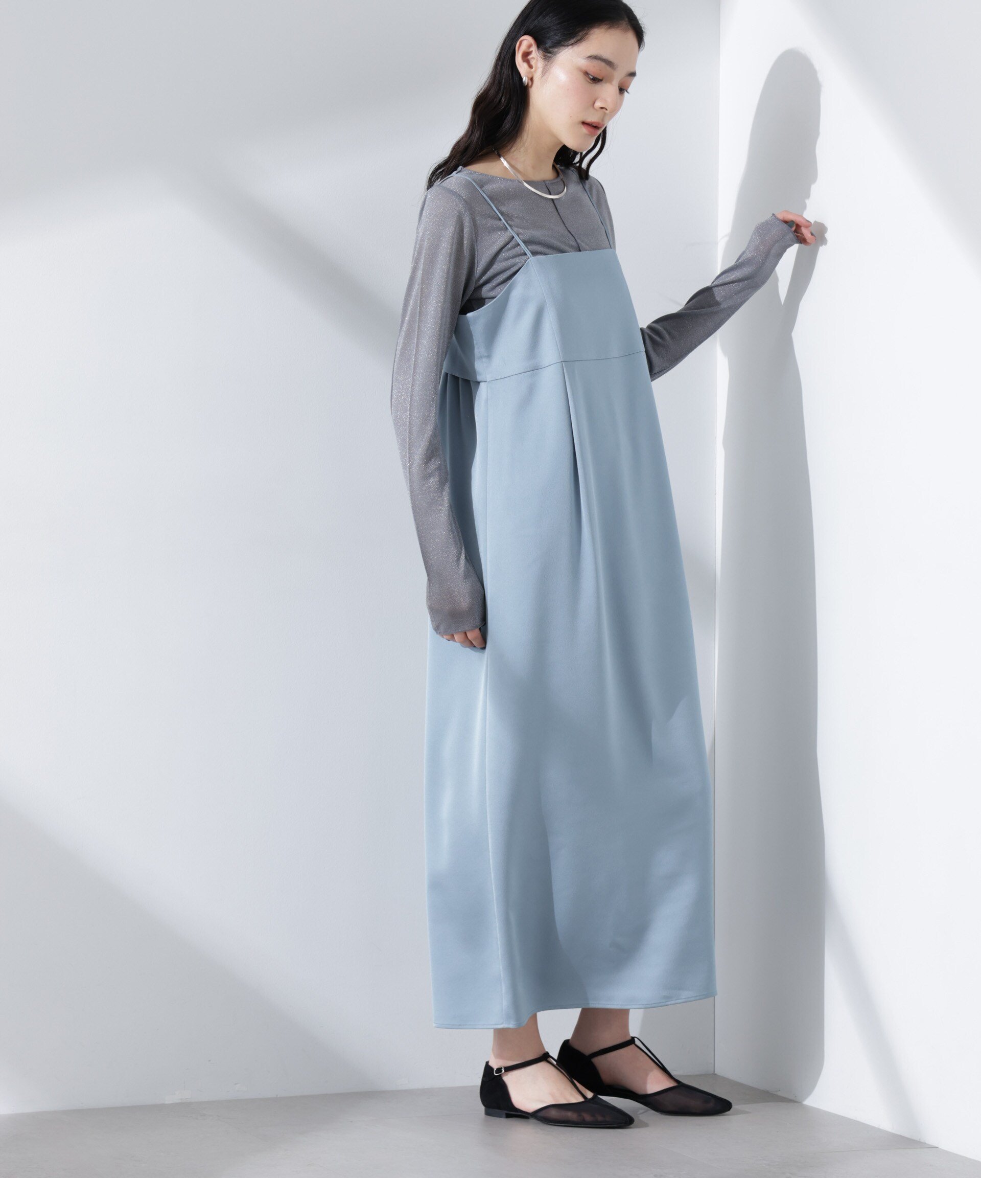 【ナノ ユニバース/nano universe】のサテンキャミワンピース インテリア・キッズ・メンズ・レディースファッション・服の通販 founy(ファニー) ファッション Fashion レディースファッション Fashion for Women ワンピース Dresses キャミソールワンピース Camisole Dresses インナー Innerwear ウォッシャブル Machine Washable 春 Spring キャミワンピース Cami Dress, Slip Dress サテン Satin, Glossy Fabric シンプル Simple, Minimal ドレープ Drape, Draping Fabric ビスチェ Bustier, Corset Top ロング Long, Long-Length S/S・春夏 SS, Spring/Summer, Warm Season おすすめ Recommended / Our Picks 夏 Summer 2025年 2025 2025春夏・S/S Spring/Summer 2025 SS25 L.ブルー1|ID: prp329100004803857 ipo3291000000034853193