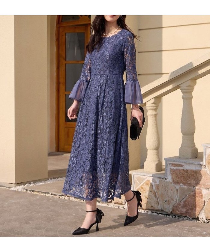 【ドレス/DRESS+】の総レースが大人上品なドレスワンピース インテリア・キッズ・メンズ・レディースファッション・服の通販 founy(ファニー) https://founy.com/ ファッション Fashion レディースファッション Fashion for Women ワンピース Dresses フォーマル・パーティードレス・結婚式用ドレス Elegant & Casual Dresses シェイプ Shape, Slim Fit シフォン Chiffon, Lightweight Fabric シンプル Simple, Minimal セレモニー Ceremony ドレス Dress, One-Piece フレア Flare, Flared レース Lace, Lace Fabric エレガント 上品 Elegant |ID: prp329100004803859 ipo3291000000035169555