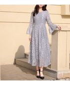 【ドレス/DRESS+】の総レースが大人上品なドレスワンピース グレー|ID: prp329100004803859 ipo3291000000035169559