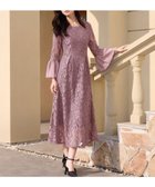 【ドレス/DRESS+】の総レースが大人上品なドレスワンピース スモークピンク|ID: prp329100004803859 ipo3291000000035169561