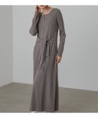 【バブ ブージュルード/Bab Bou Jeloud】の【低身長~高身長向けサイズあり】レイヤード風ウエスト結びリブニットワンピース MOCHA|ID: prp329100004803864 ipo3291000000035161377