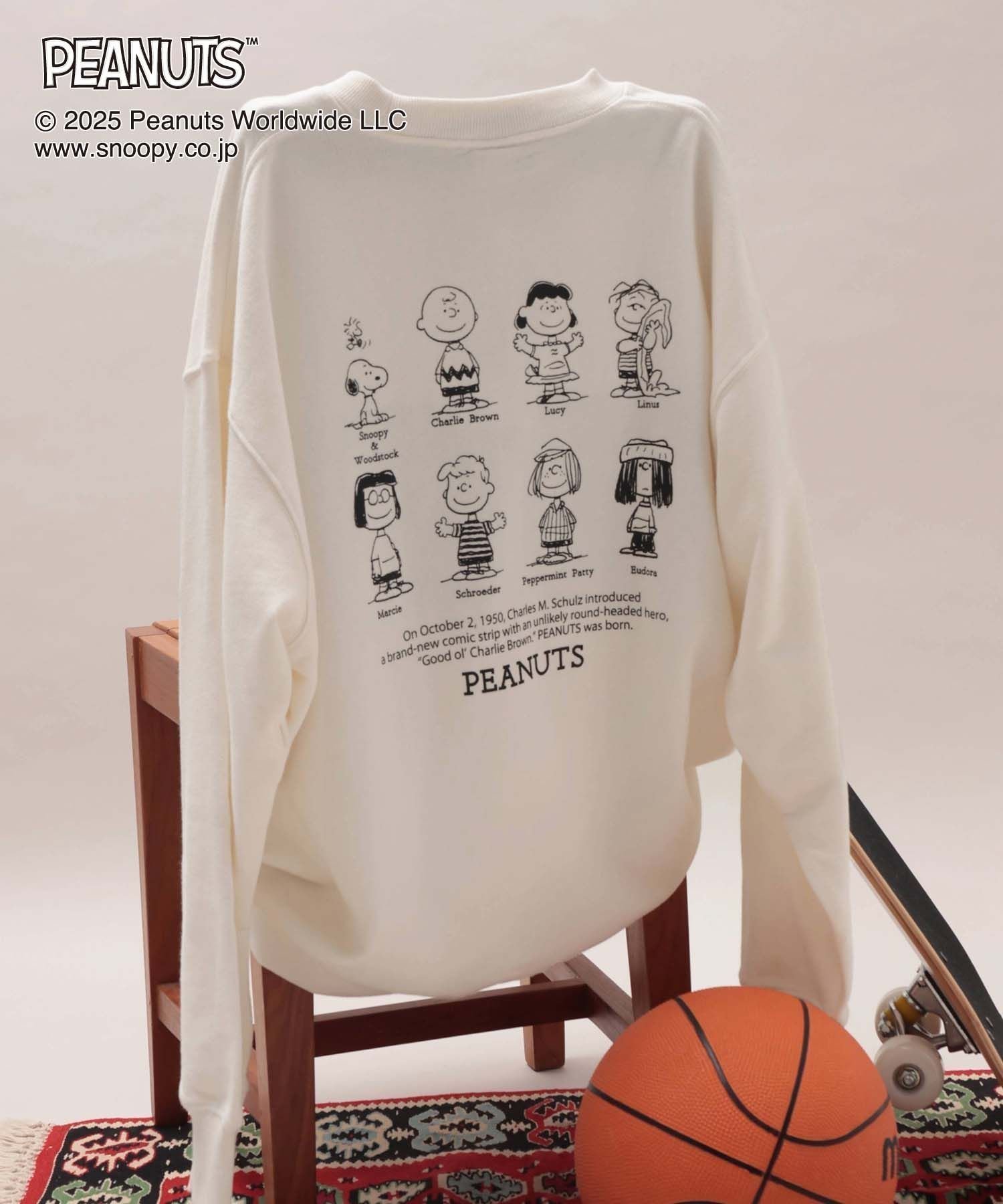 【グローバルワーク/GLOBAL WORK】のPEANUTS/プリントスウェット/メンズ/591538 インテリア・キッズ・メンズ・レディースファッション・服の通販 founy(ファニー) ファッション Fashion レディースファッション Fashion for Women トップス・カットソー Cut & Sew Tops レディースパーカー・カジュアルフーディー Casual Hoodies & Sweatshirts スウェット・クルーネックトップス Sweatshirts & Crewnecks / Relaxed Fit Sweat Tops おすすめ Recommended / Our Picks インナー Innerwear プリント Print, Printed Pattern ミックス Mix, Mixed Style メンズ Men's, Menswear リラックス Relax, Relaxed Fit アイボリー/集合08|ID: prp329100004803874 ipo3291000000034853309